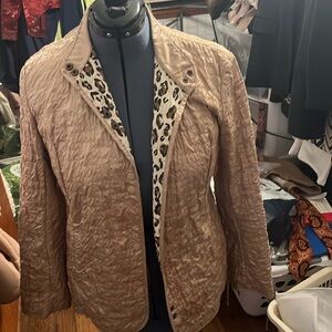 Chicos car length coat size 2 which is like a medium . No stains or tears